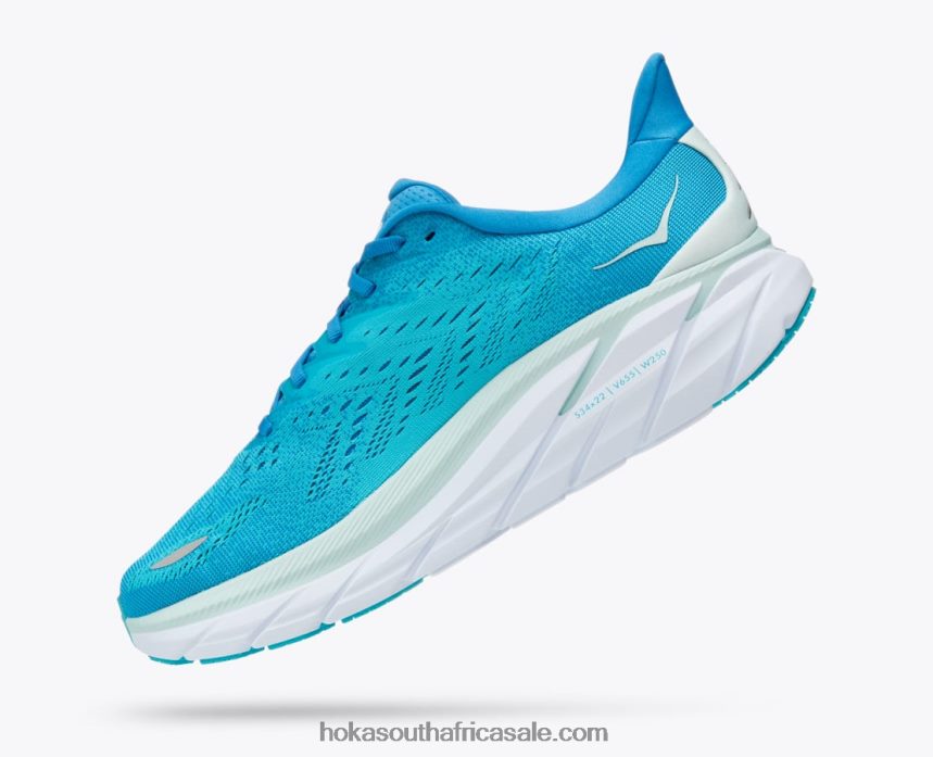 Men Clifton 8 Hoka 0TNRBJ574 Ibiza Blue/Scuba Blue