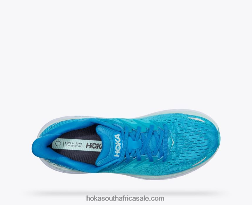 Men Clifton 8 Hoka 0TNRBJ574 Ibiza Blue/Scuba Blue