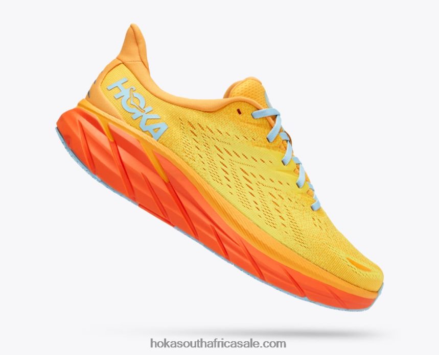 Men Clifton 8 Hoka 0TNRBJ578 Radiant Yellow/Maize