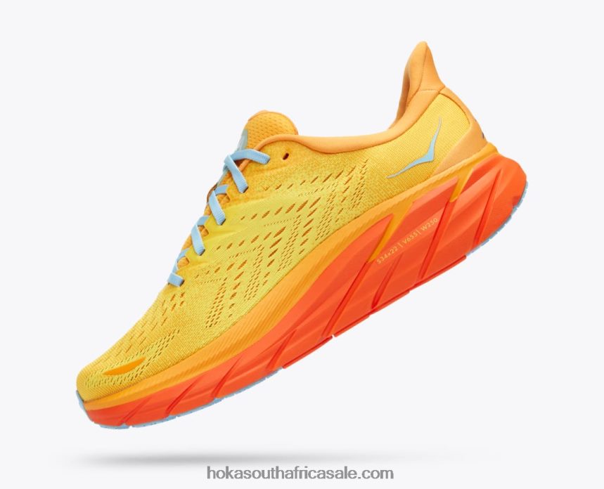 Men Clifton 8 Hoka 0TNRBJ578 Radiant Yellow/Maize