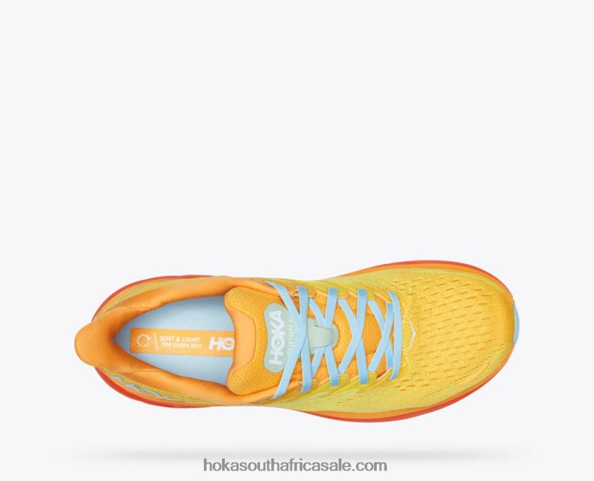 Men Clifton 8 Hoka 0TNRBJ578 Radiant Yellow/Maize