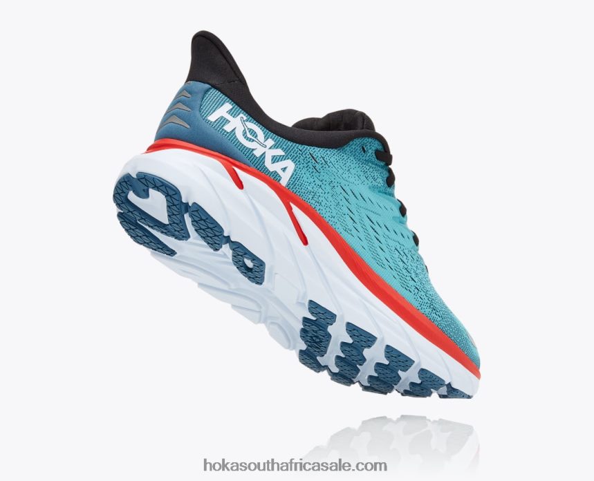Men Clifton 8 Hoka 0TNRBJ580 Real Teal/Aquarelle