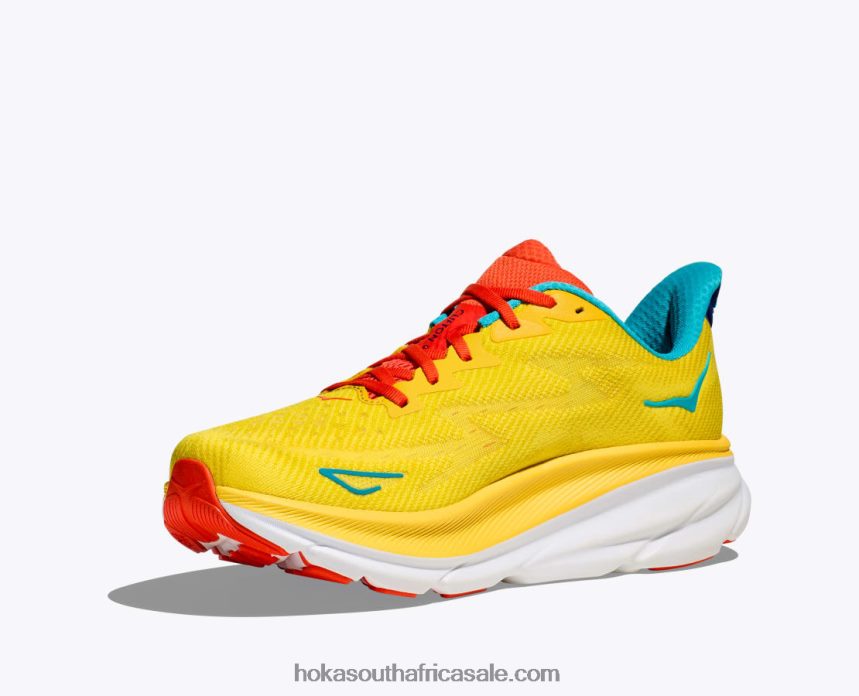 Men Clifton 9 Hoka 0TNRBJ410 Passion Fruit/Maize