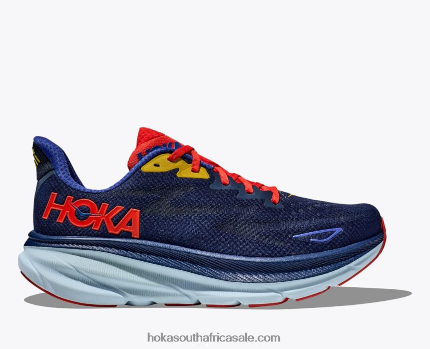 Men Clifton 9 Hoka 0TNRBJ590 Bellwether Blue/Dazzling Blue