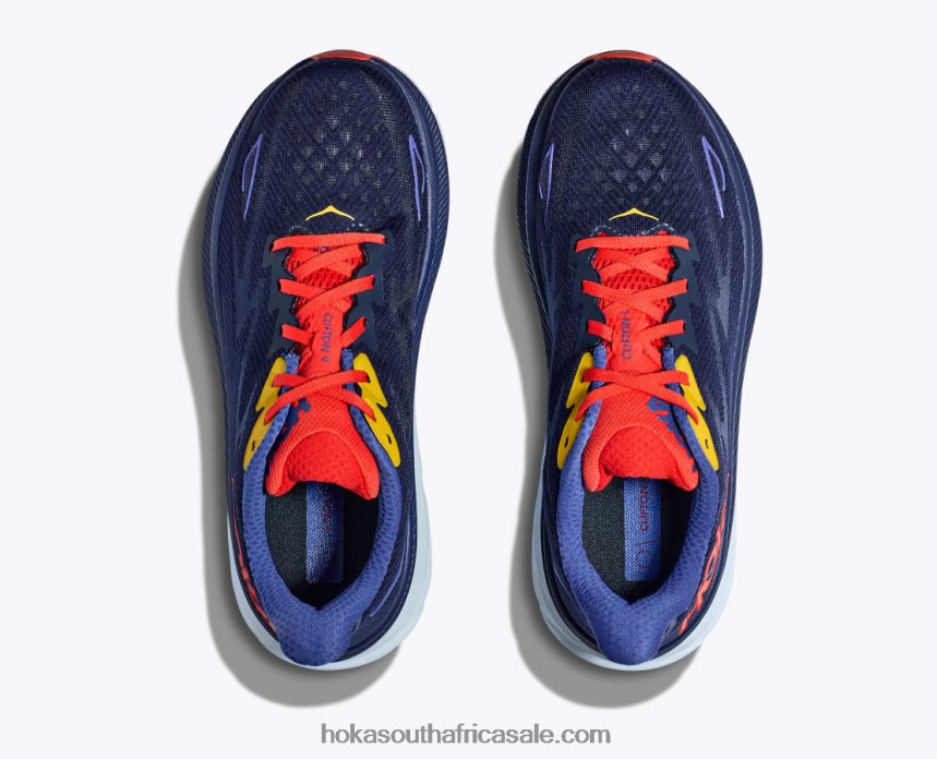 Men Clifton 9 Hoka 0TNRBJ590 Bellwether Blue/Dazzling Blue