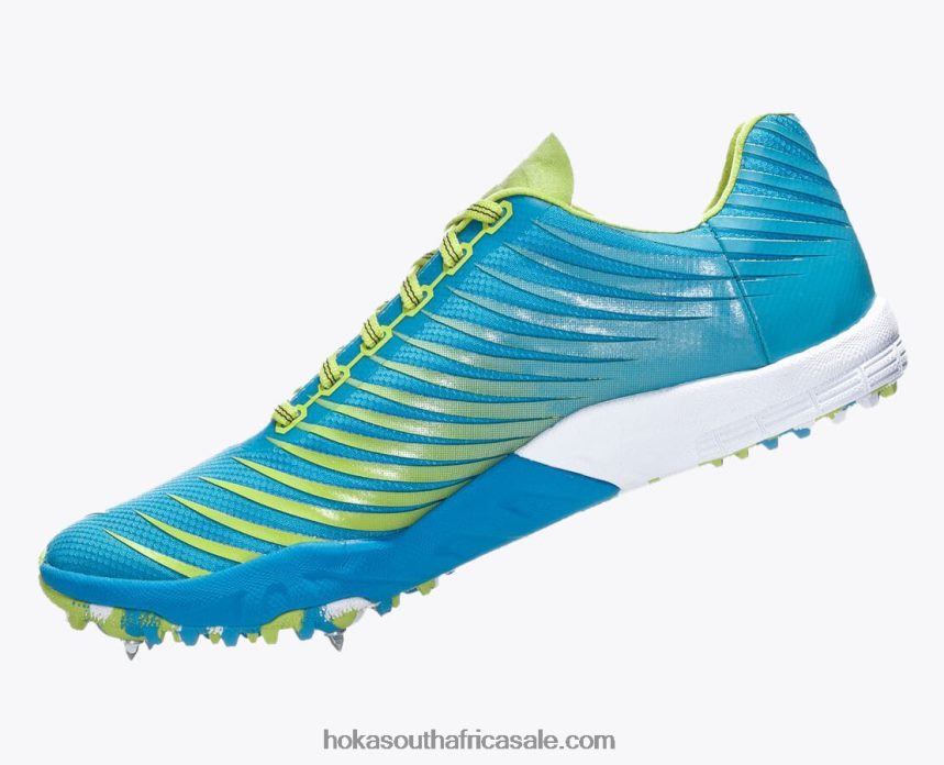 Men EVO XC Spike Hoka 0TNRBJ628 Cyan/Citrus