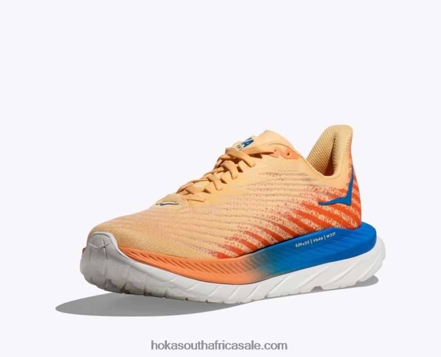 Men Mach 5 Hoka 0TNRBJ436 Impala/Vibrant Orange
