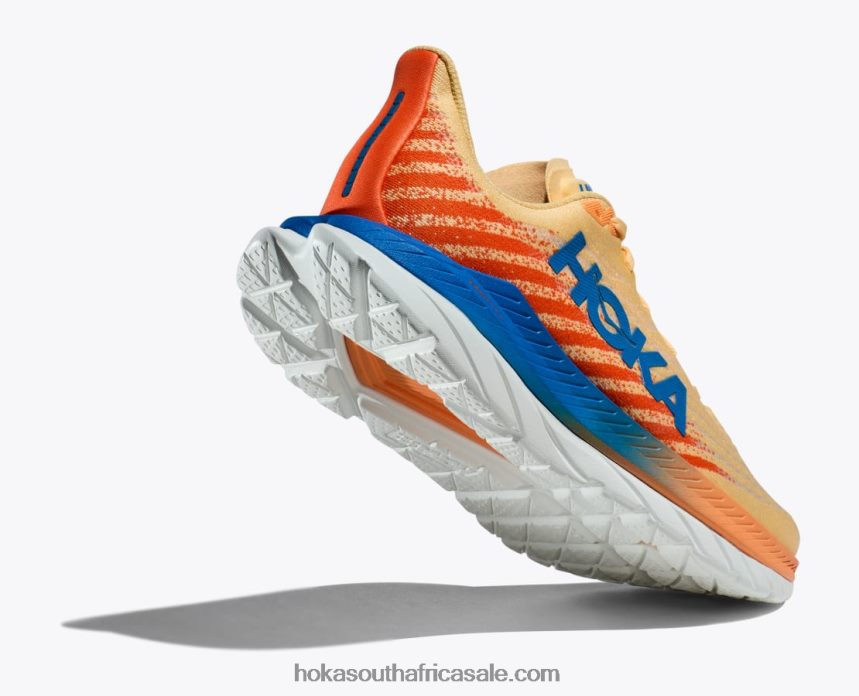 Men Mach 5 Hoka 0TNRBJ436 Impala/Vibrant Orange