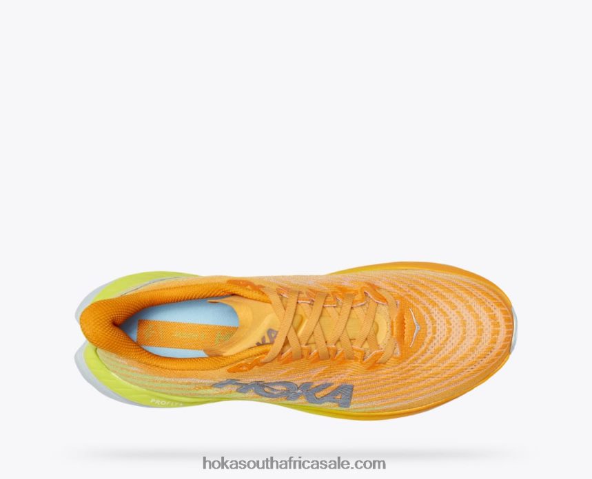 Men Mach 5 Hoka 0TNRBJ439 Radiant Yellow/Evening Primrose