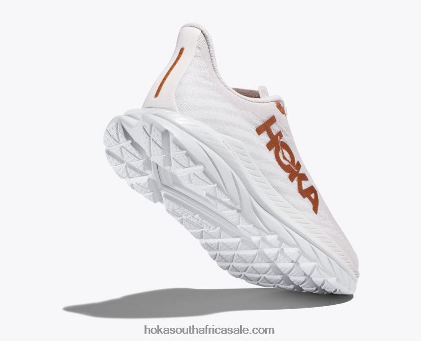 Men Mach 5 Hoka 0TNRBJ442 White/Copper