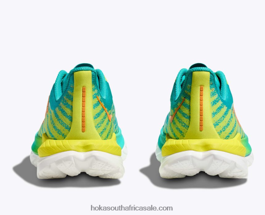 Men Mach 5 Hoka 0TNRBJ558 White/Scuba Blue