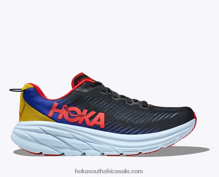 Men Rincon 3 Hoka 0TNRBJ444 Black/Dazzling Blue