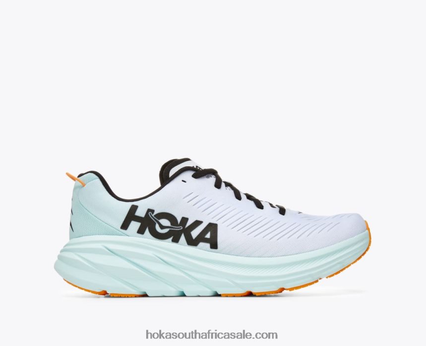 Men Rincon 3 Hoka 0TNRBJ447 White/Blue Glass