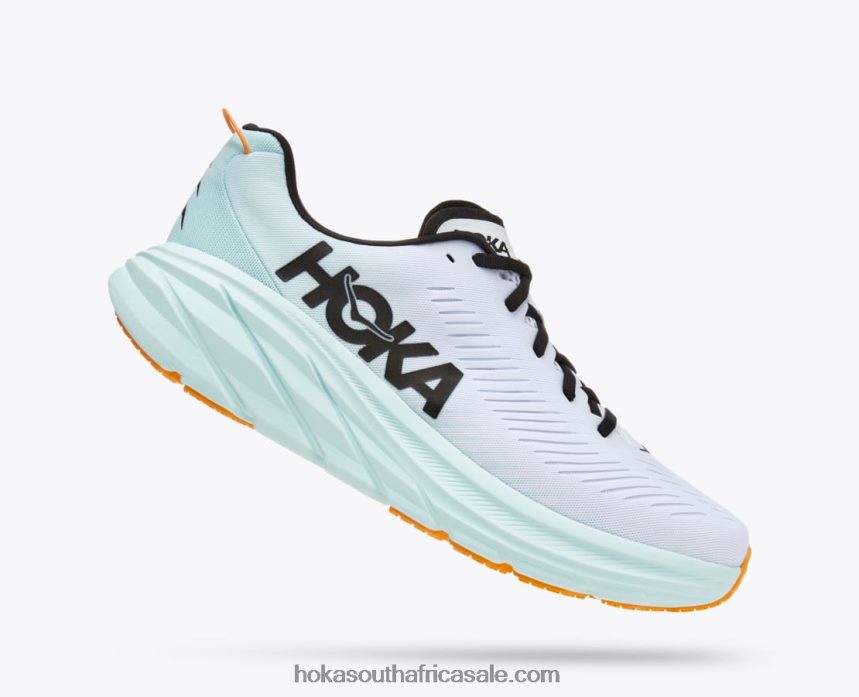 Men Rincon 3 Hoka 0TNRBJ447 White/Blue Glass