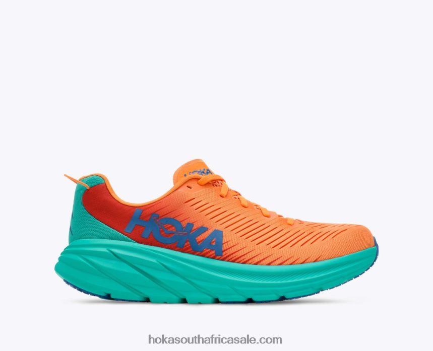 Men Rincon 3 Hoka 0TNRBJ448 Blazing Orange/Fiesta