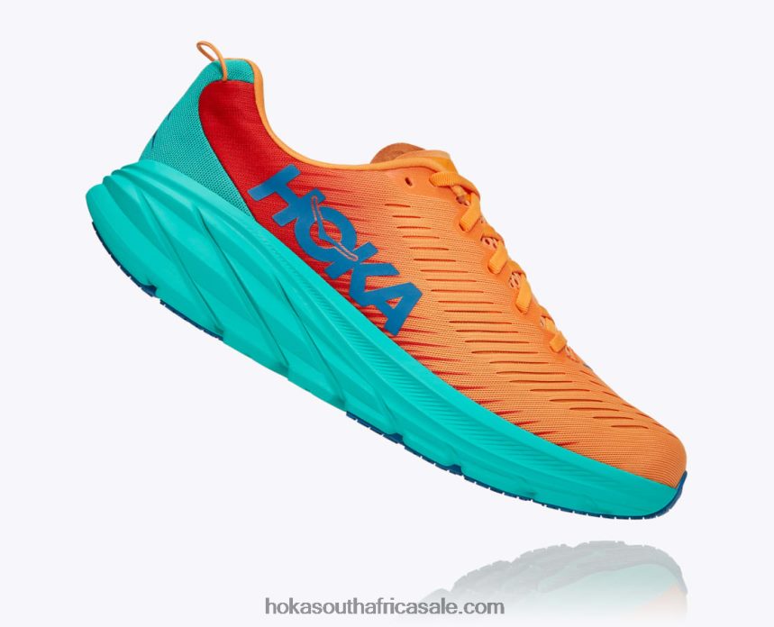 Men Rincon 3 Hoka 0TNRBJ448 Blazing Orange/Fiesta