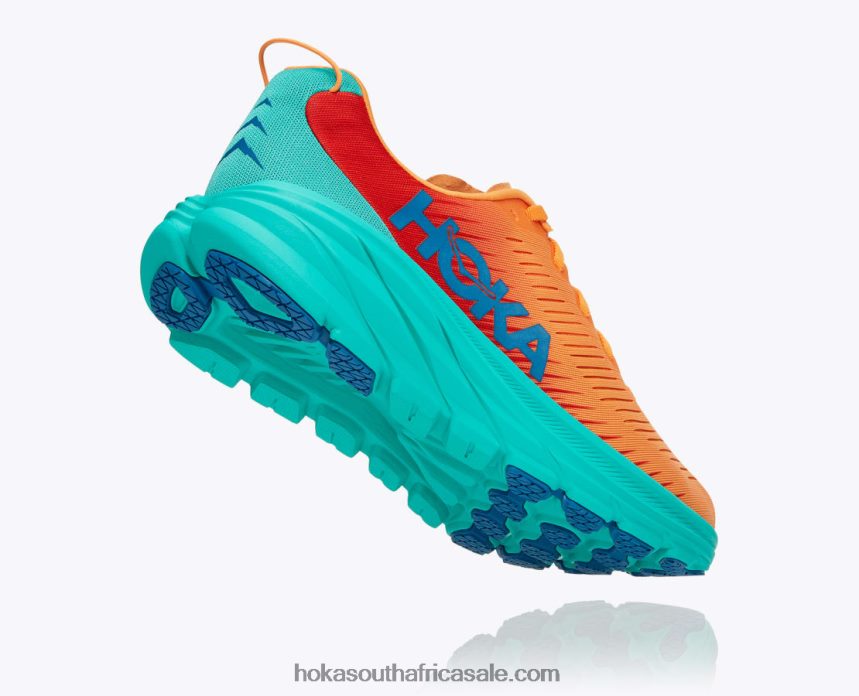 Men Rincon 3 Hoka 0TNRBJ448 Blazing Orange/Fiesta