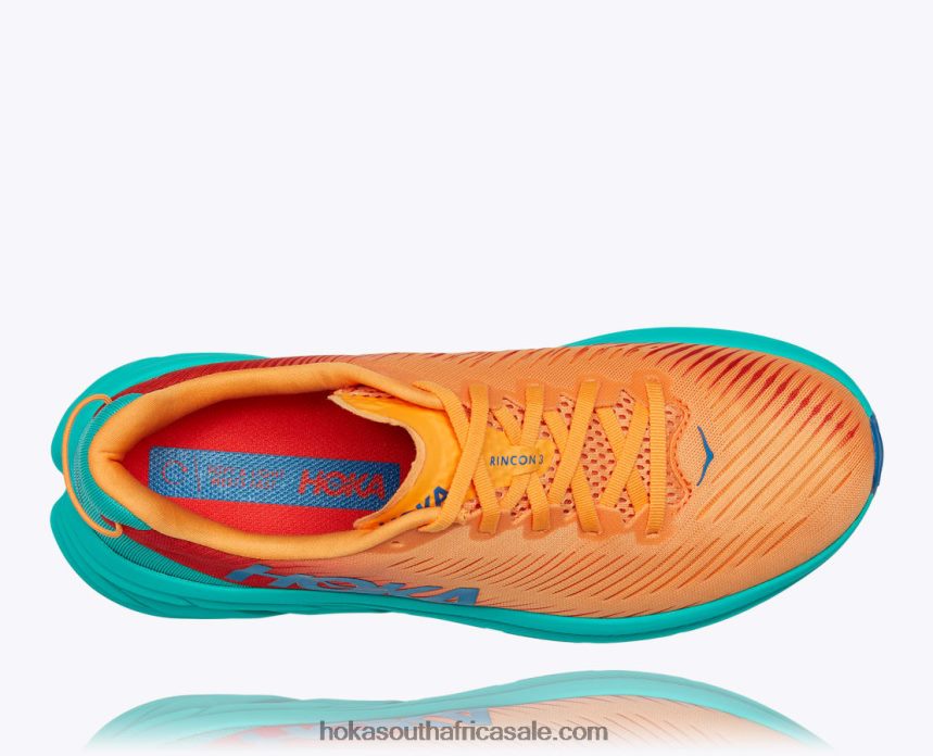 Men Rincon 3 Hoka 0TNRBJ448 Blazing Orange/Fiesta