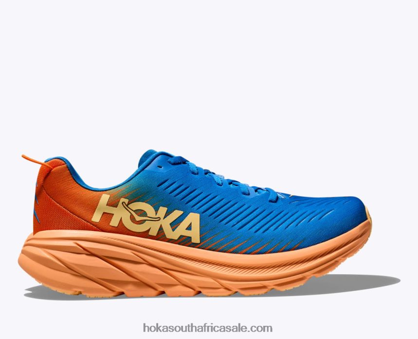 Men Rincon 3 Hoka 0TNRBJ594 Coastal Sky/Vibrant Orange