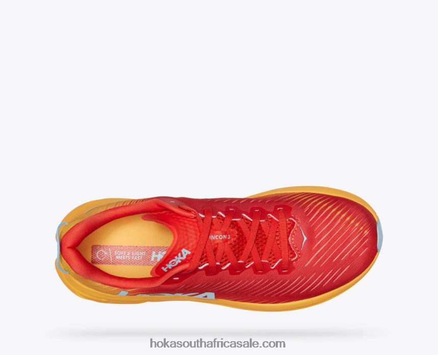 Men Rincon 3 Hoka 0TNRBJ595 Fiesta/Amber Yellow