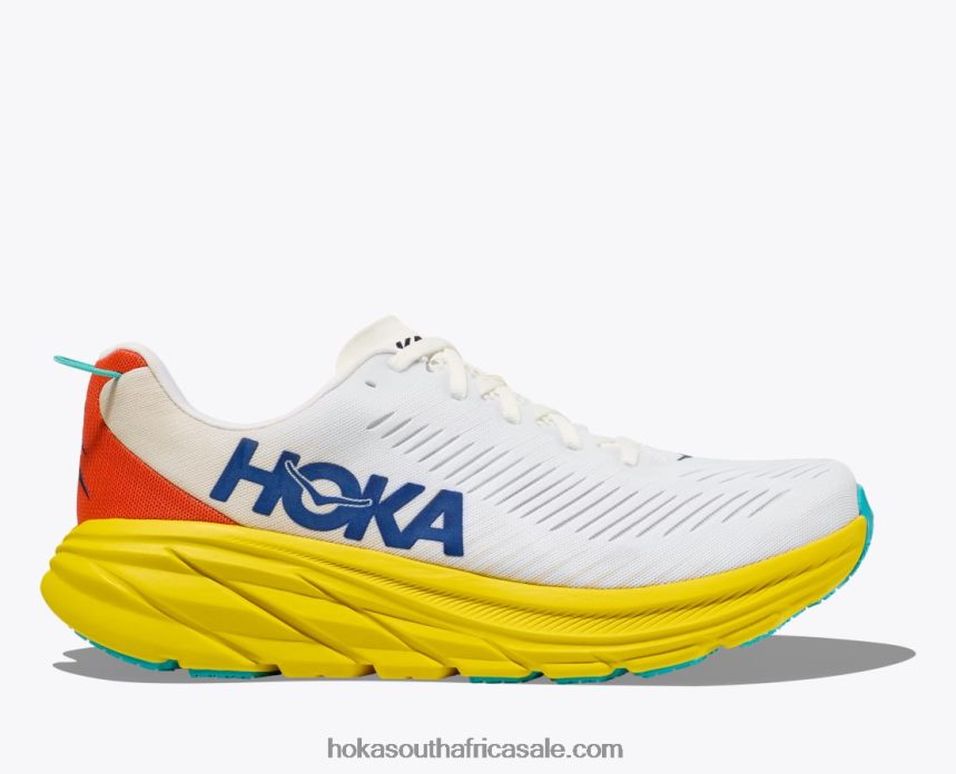 Men Rincon 3 Hoka 0TNRBJ603 Real Teal/Eggshell Blue