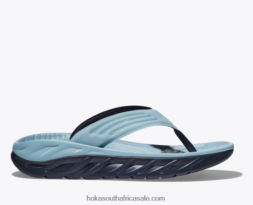 Men ORA Recovery Flip Hoka 0TNRBJ564 Stone Blue/Outer Space