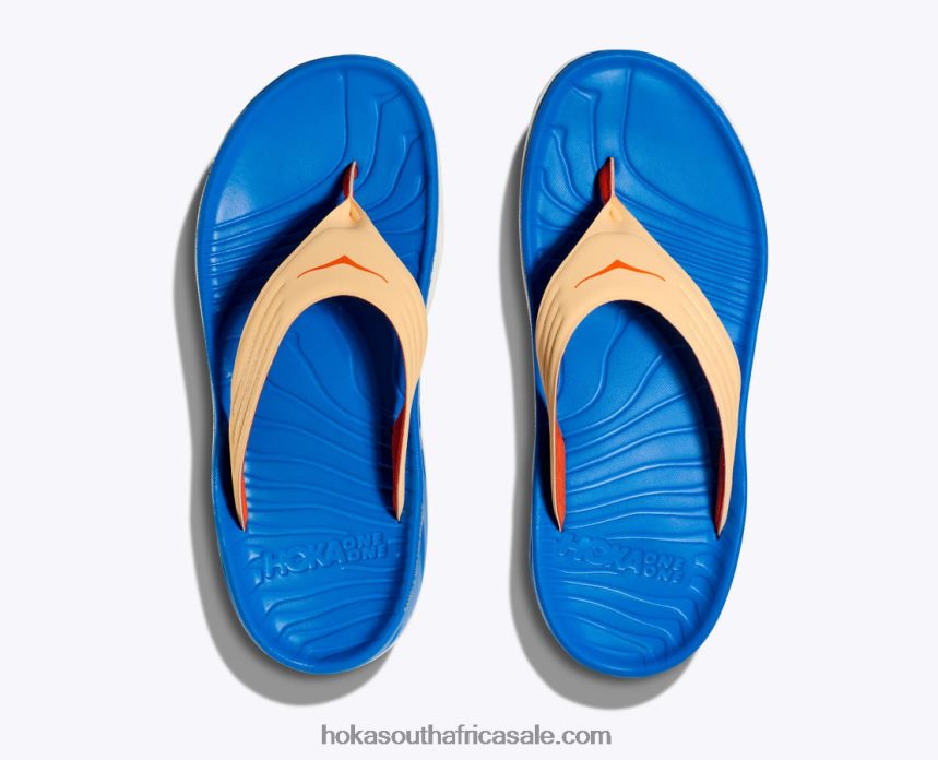 Men ORA Recovery Flip Hoka 0TNRBJ567 Black/Dark Gull Gray