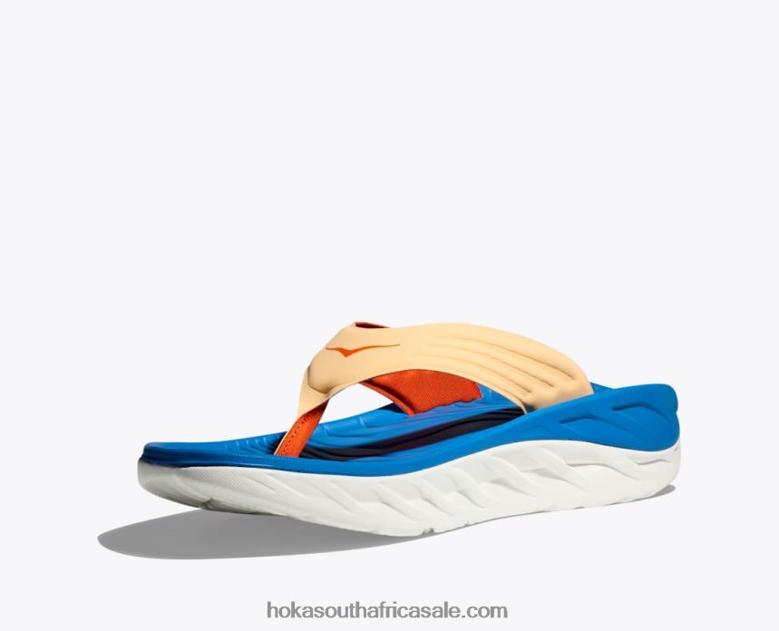 Men ORA Recovery Flip Hoka 0TNRBJ567 Black/Dark Gull Gray