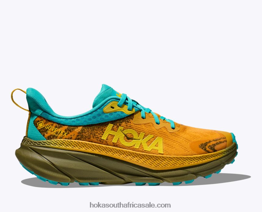 Men Challenger 7 GTX Hoka 0TNRBJ482 Golden Yellow/Avocado