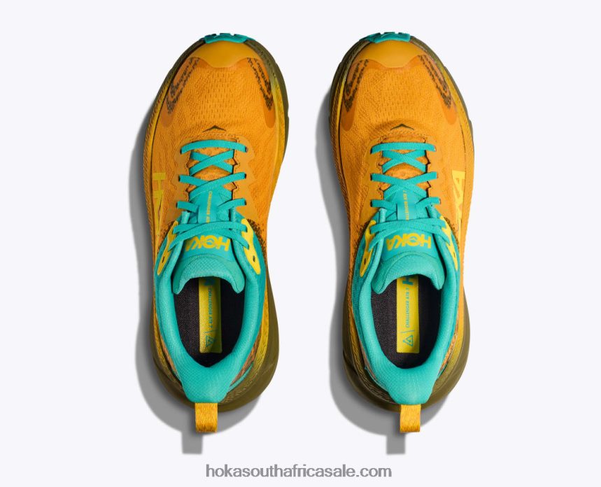 Men Challenger 7 GTX Hoka 0TNRBJ482 Golden Yellow/Avocado