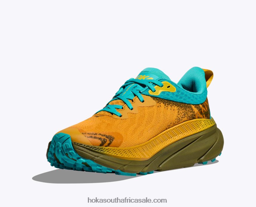 Men Challenger 7 GTX Hoka 0TNRBJ482 Golden Yellow/Avocado