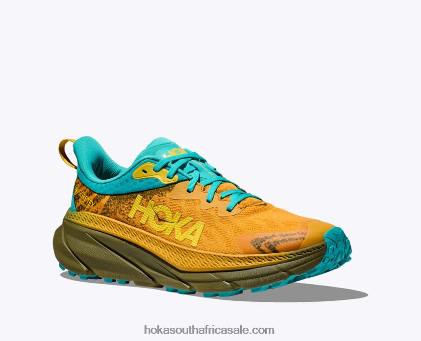 Men Challenger 7 GTX Hoka 0TNRBJ482 Golden Yellow/Avocado
