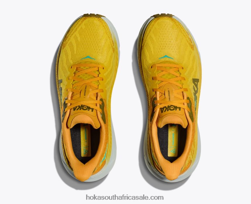 Men Challenger 7 Hoka 0TNRBJ493 Passion Fruit/Golden Yellow