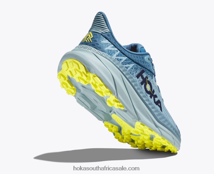 Men Challenger 7 Hoka 0TNRBJ497 Stone Blue/Evening Primrose