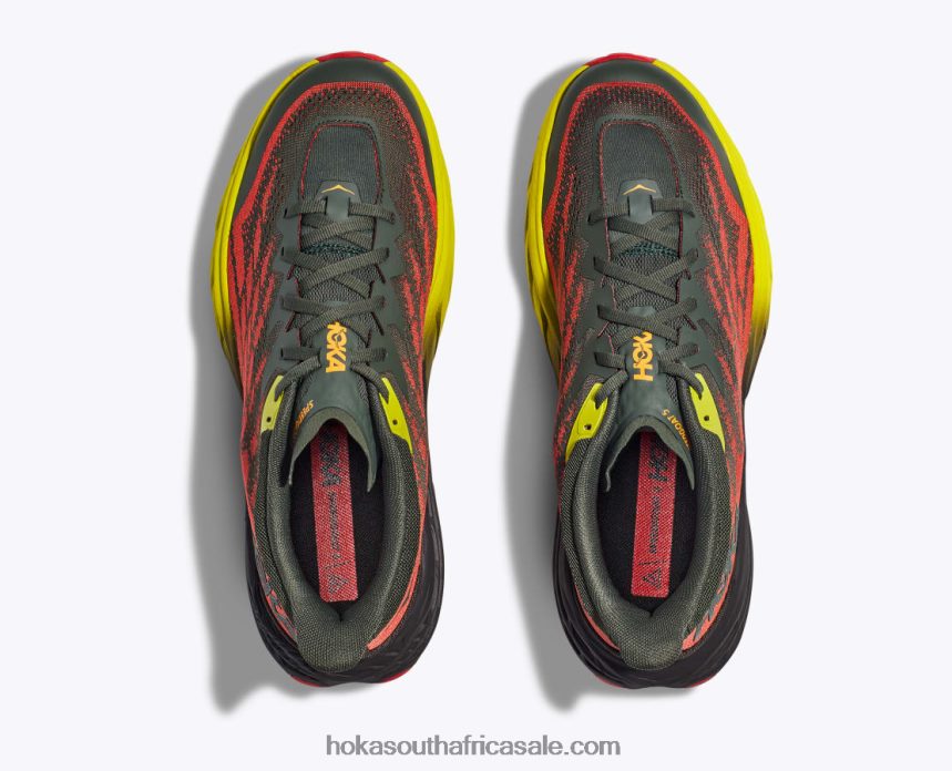 Men Speedgoat 5 Hoka 0TNRBJ607 Thyme/Fiesta