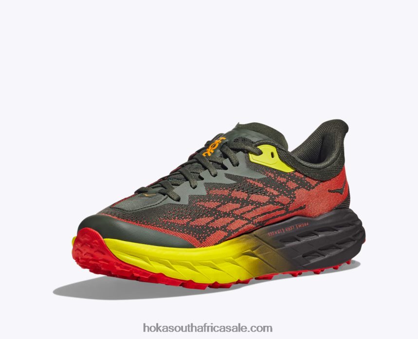 Men Speedgoat 5 Hoka 0TNRBJ607 Thyme/Fiesta