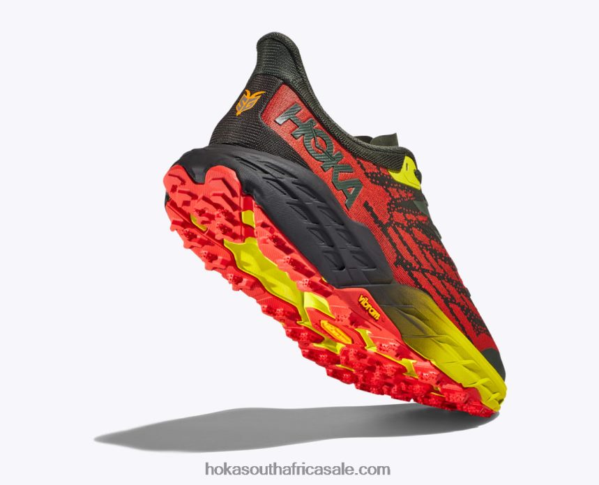 Men Speedgoat 5 Hoka 0TNRBJ607 Thyme/Fiesta