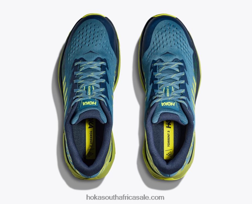 Men Torrent 3 Hoka 0TNRBJ505 Bluesteel/Dark Citron