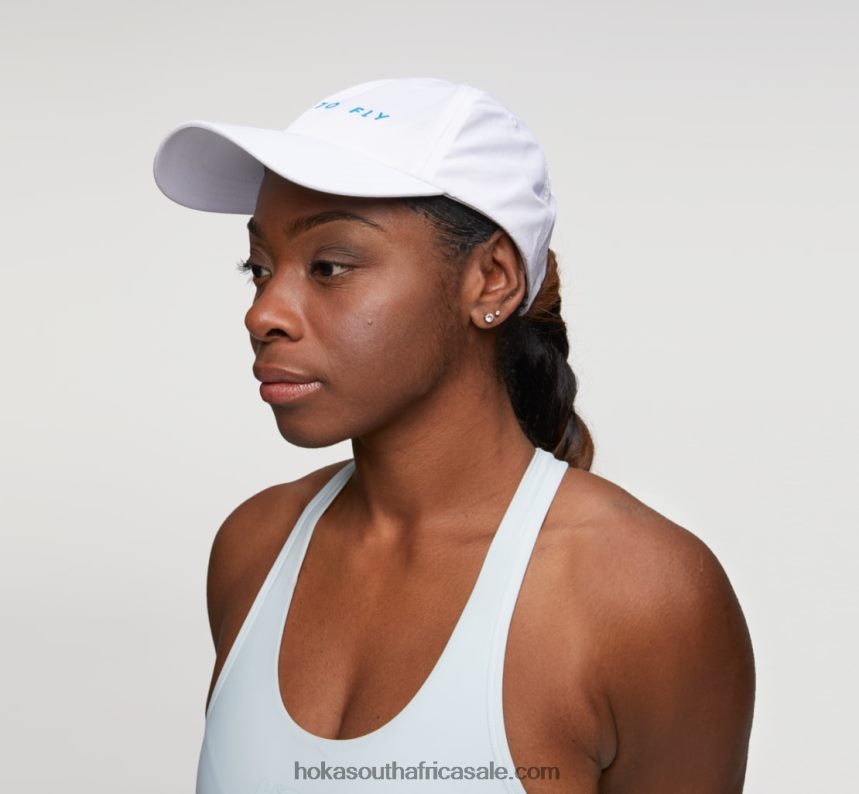 Women All-Day Hat Hoka 0TNRBJ407 White/Diva Blue