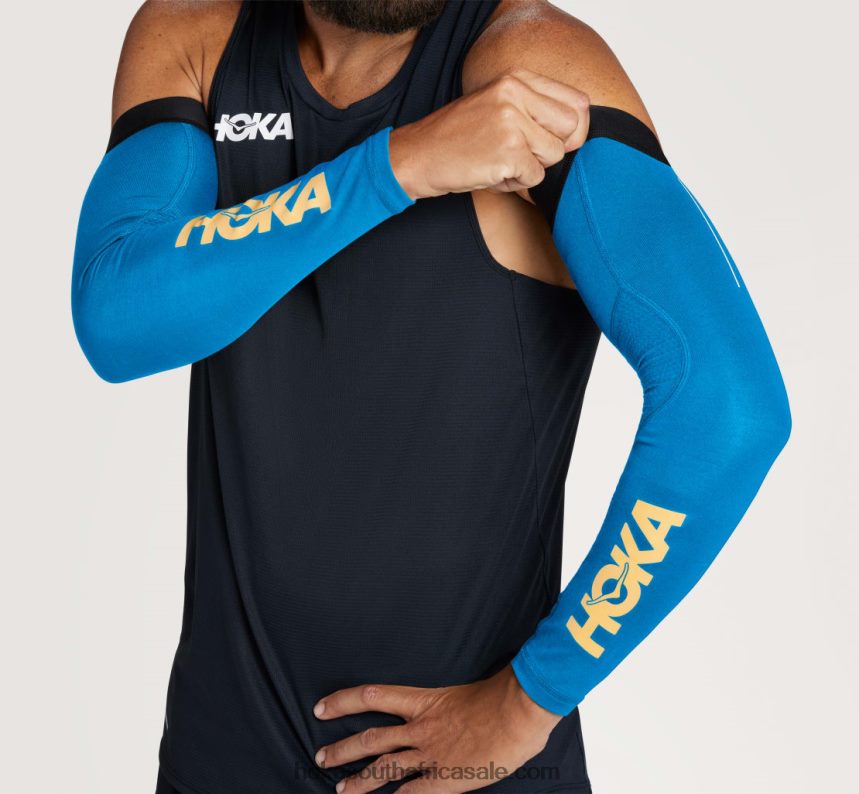 Women Flight Arm Sleeves Hoka 0TNRBJ405 Diva Blue