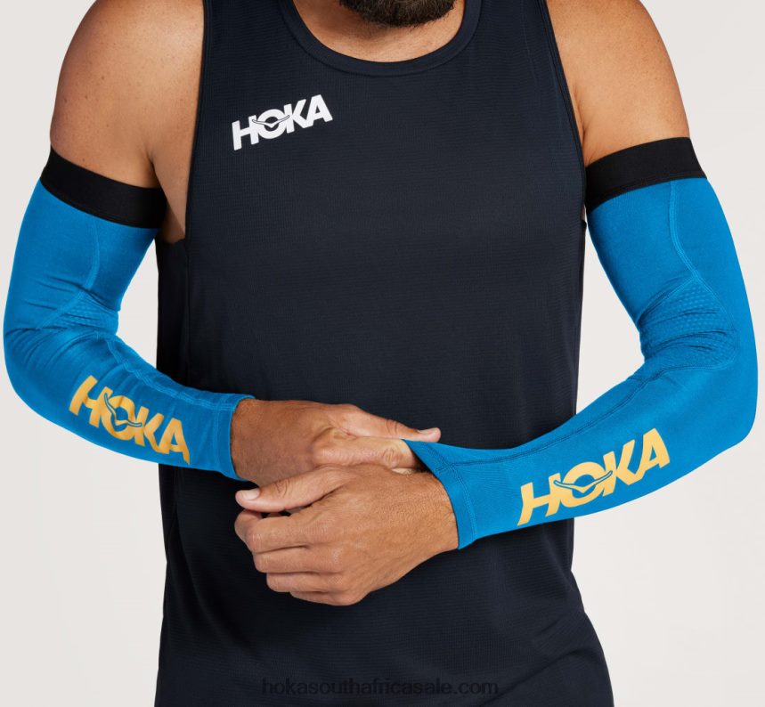 Women Flight Arm Sleeves Hoka 0TNRBJ405 Diva Blue