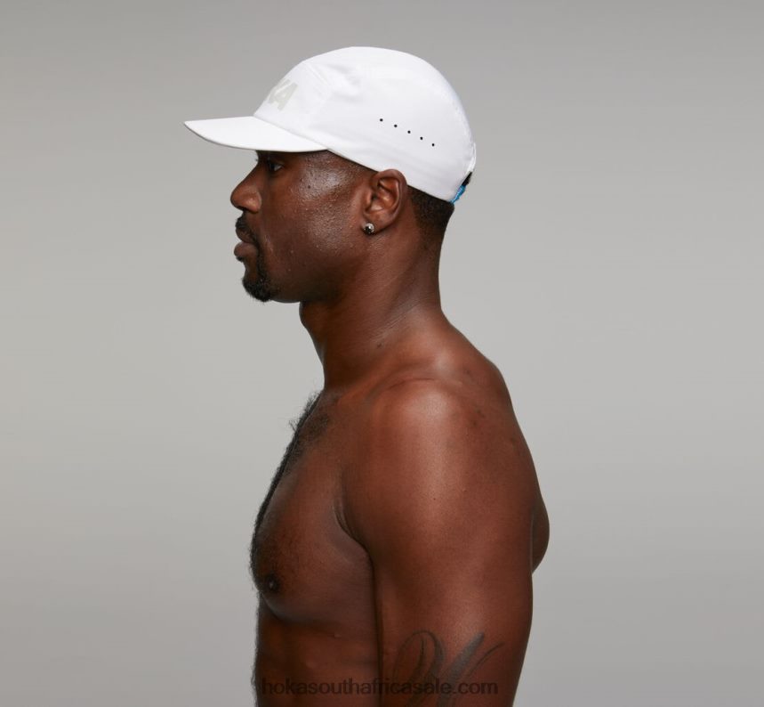 Women Performance Hat Hoka 0TNRBJ396 White/Cool Grey