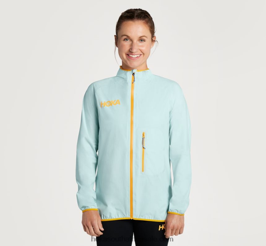 Women Ultralight Waterproof Jacket Hoka 0TNRBJ375 Black