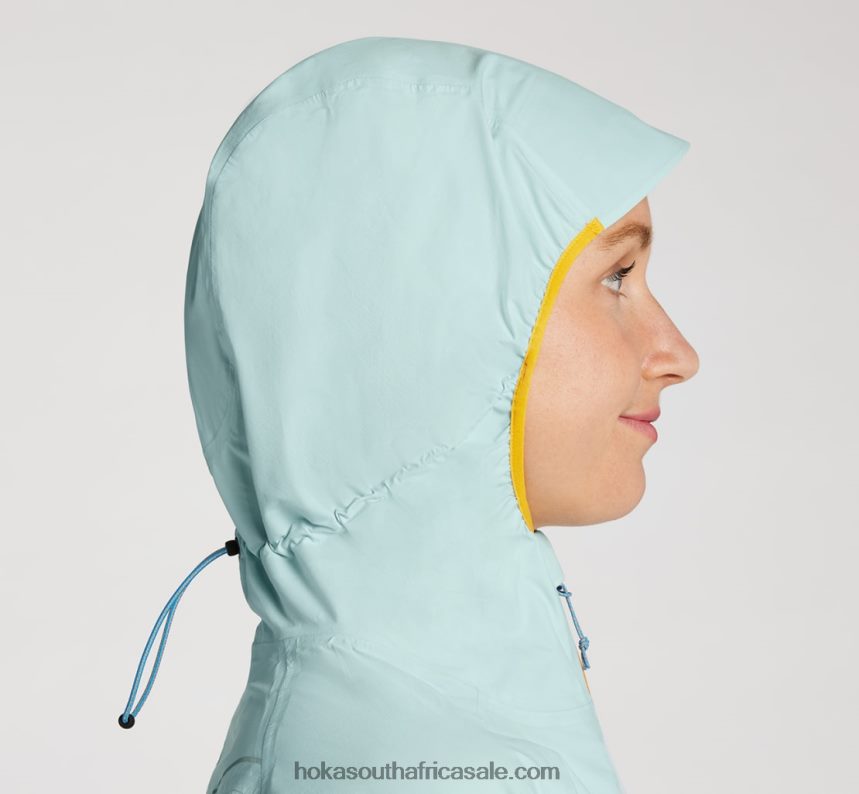 Women Ultralight Waterproof Jacket Hoka 0TNRBJ375 Black