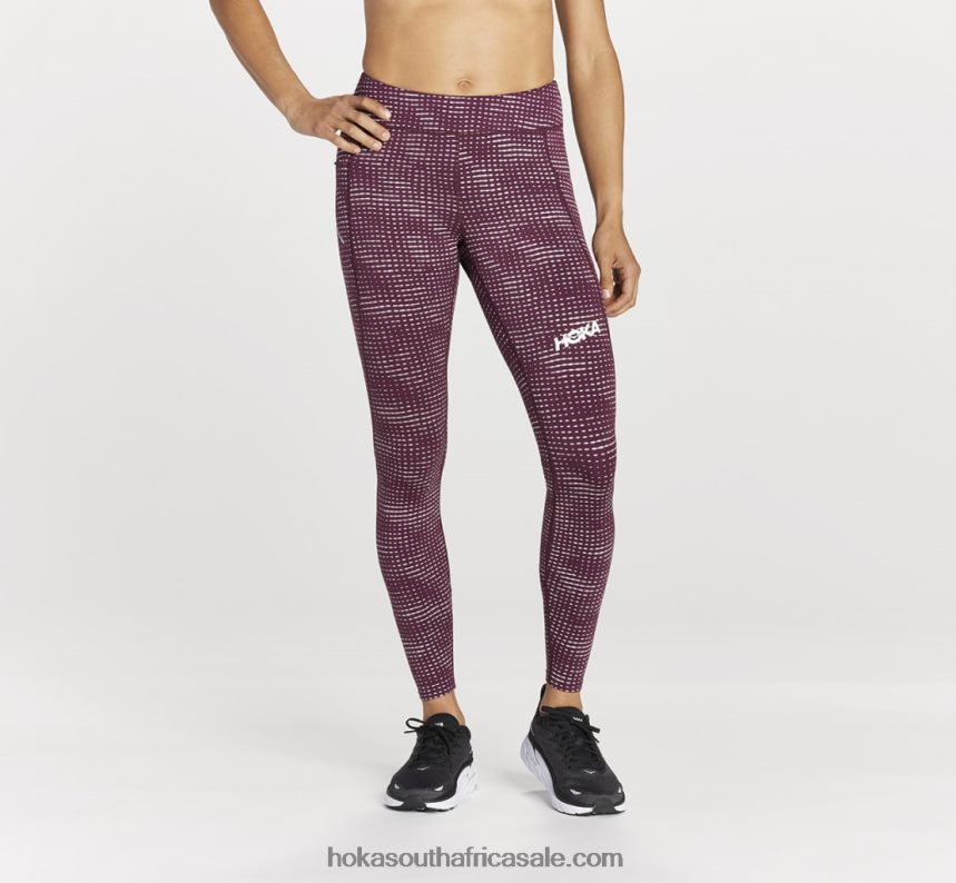 Women Performance Tight Hoka 0TNRBJ357 Grape Wine