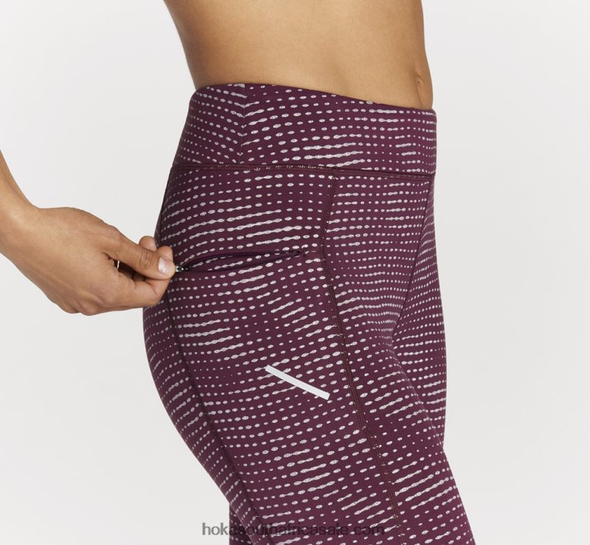 Women Performance Tight Hoka 0TNRBJ357 Grape Wine