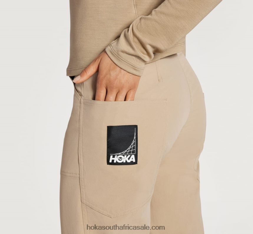 Women Transport Pant Hoka 0TNRBJ360 Dune