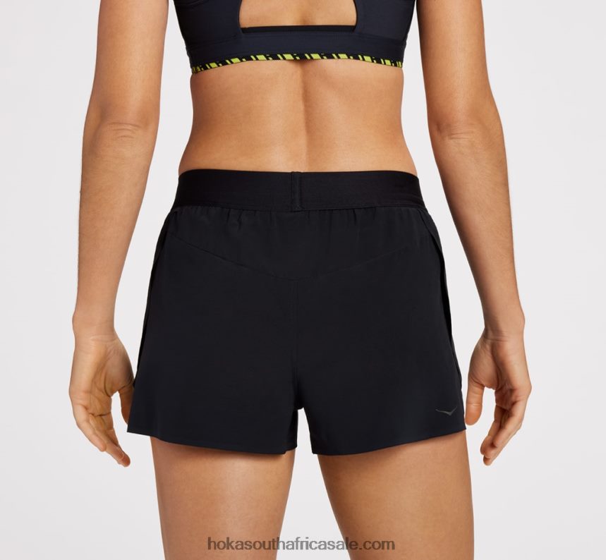 Women Split Short Hoka 0TNRBJ354 Black