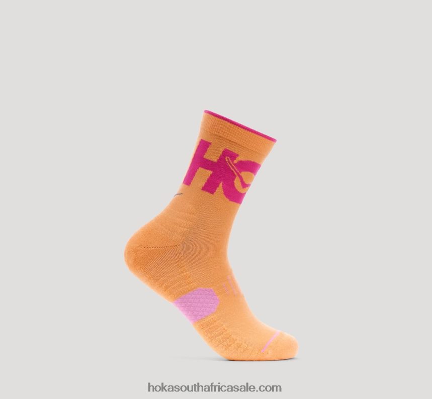 Women Crew Run Sock Hoka 0TNRBJ388 Mock Orange