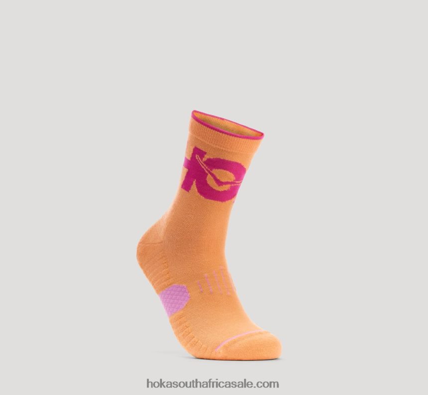 Women Crew Run Sock Hoka 0TNRBJ388 Mock Orange
